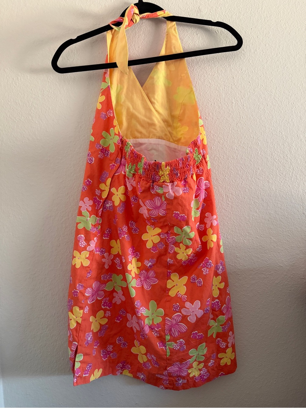 Vintage Lilly Pulitzer Halter Dress Floral Mini Y2K Summer XS/2 - Picture 2 of 4
